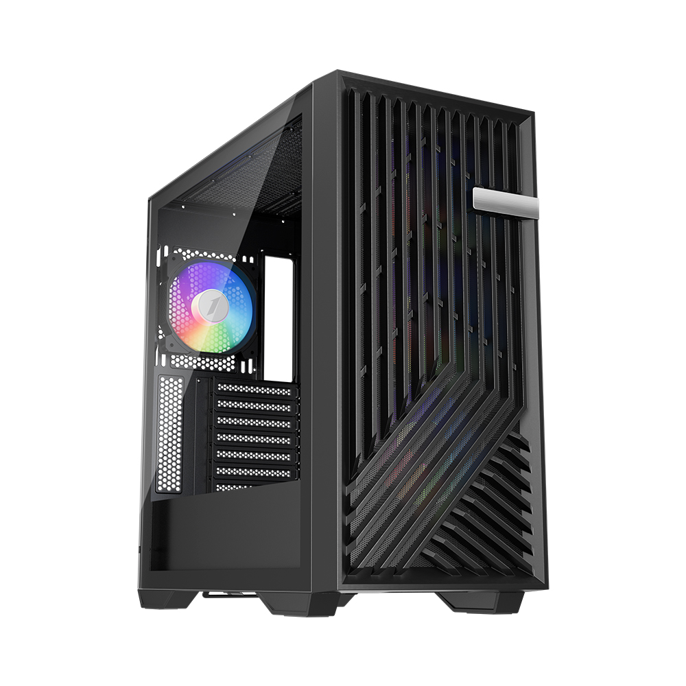 Корпус 1stPlayer FD8 Black FD8-BK-4F1, без БП, E-ATX