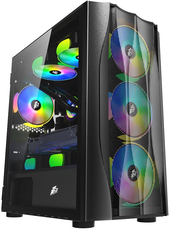 Корпус 1stPlayer FIREBASE X3-M Black, без БП, mATX