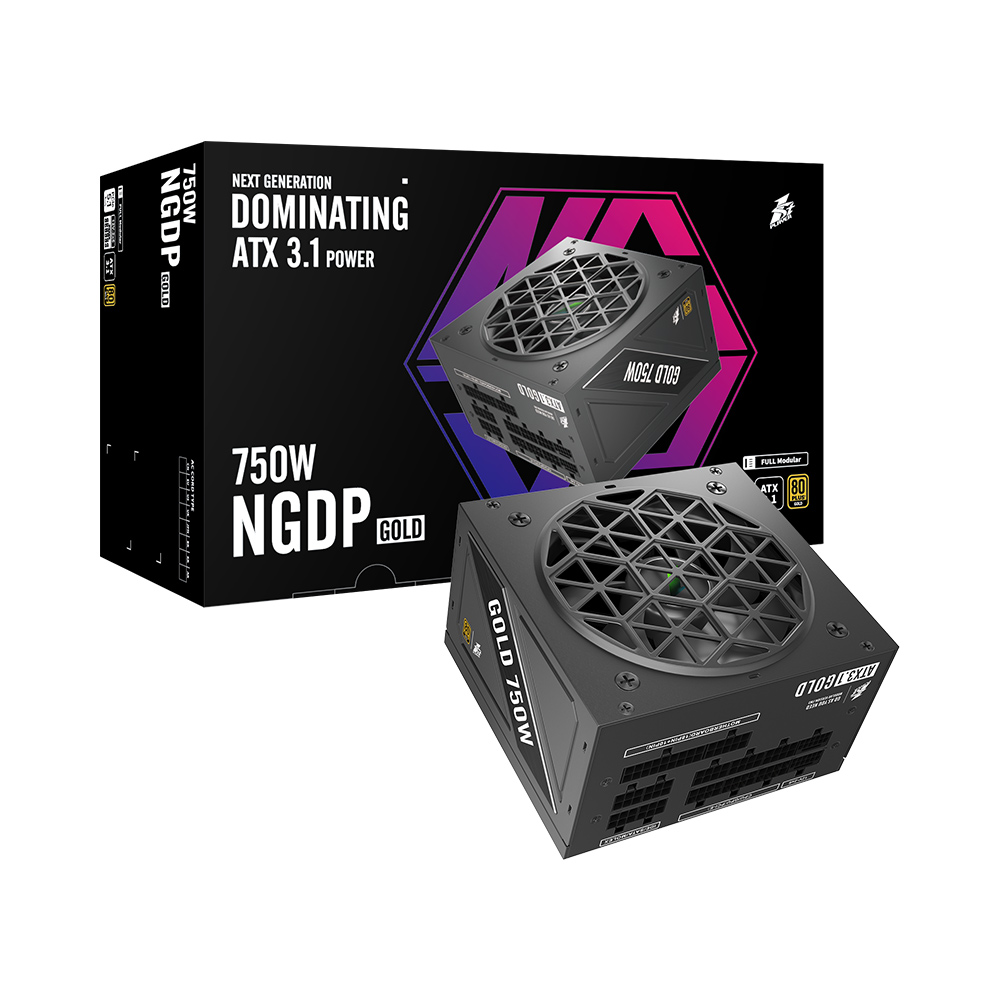 Блок питания 750Вт, 1stPlayer NGDP Gold, HA-750BA4, 80 Plus Gold, APFC, ATX
