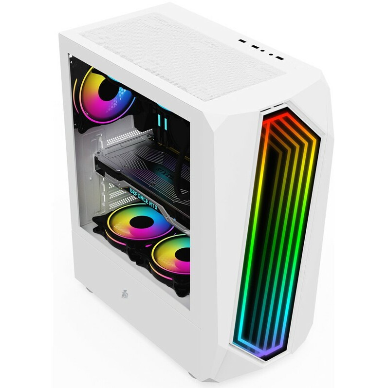 Корпус 1stPlayer INFINITE SPACE IS6 White IS6-WH-1F1-W, без БП, ATX