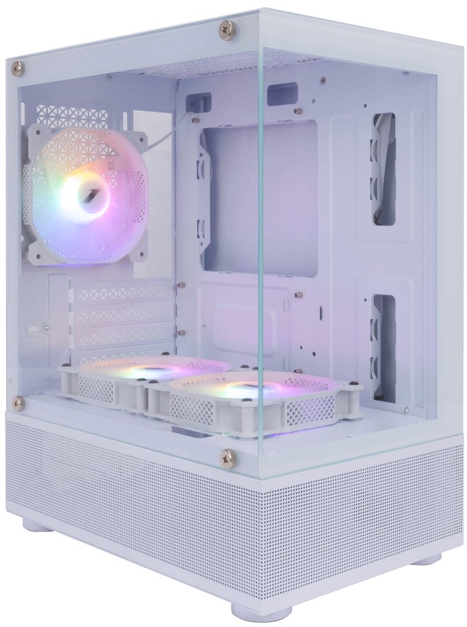 Корпус 1stPlayer MIKU MIKU Mi2-A White Mi2-A-WH-2F1R-W-1F1-W, без БП, mATX