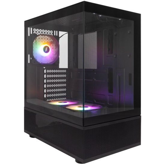 Корпус 1STPLAYER Miku Mi7-A Black Mi7-A-BK-2F1R-1F1, без БП, ATX