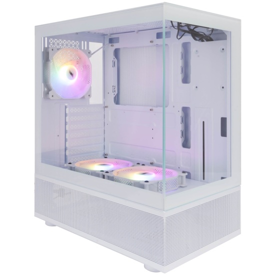 Корпус 1STPLAYER Miku Mi7-A White Mi7-A-WH-2F1R-W-1F1-W, без БП, ATX