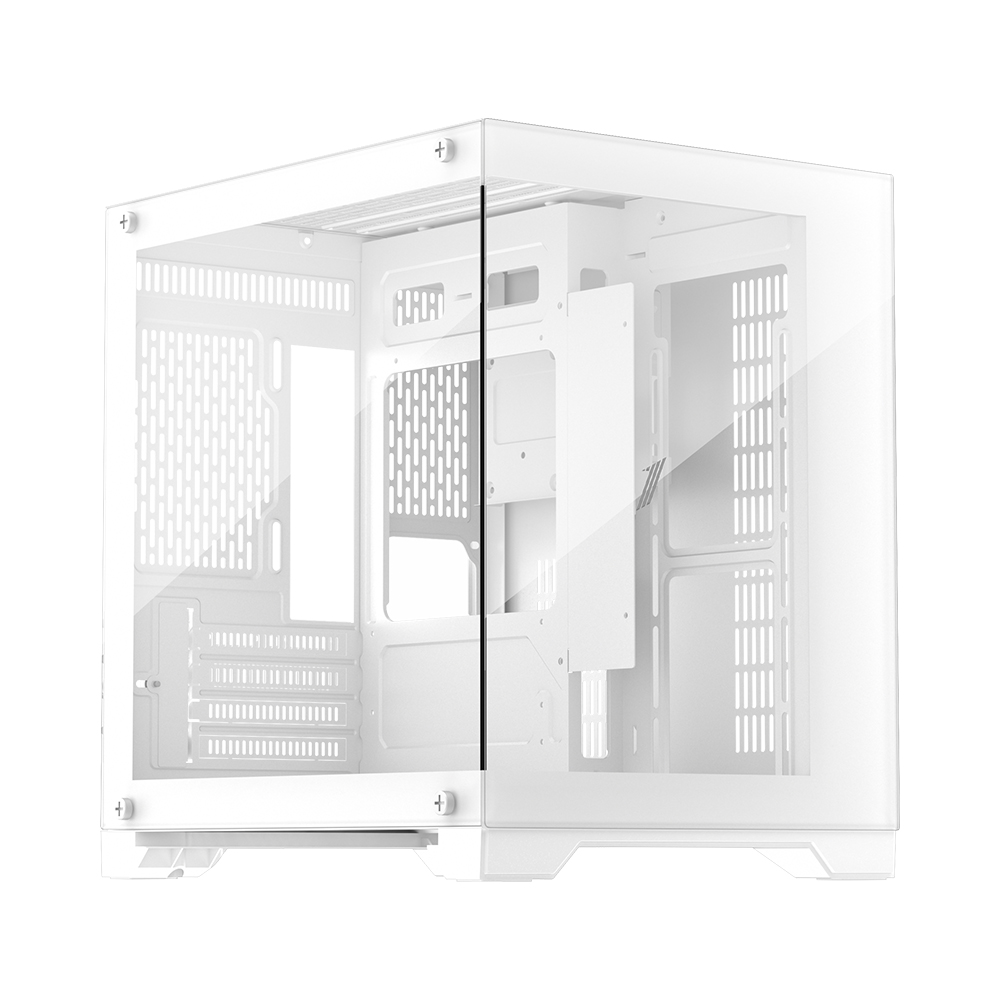 Корпус 1stPlayer MEGAVIEW MV5-T White MV5-TP-WH, без БП, mATX