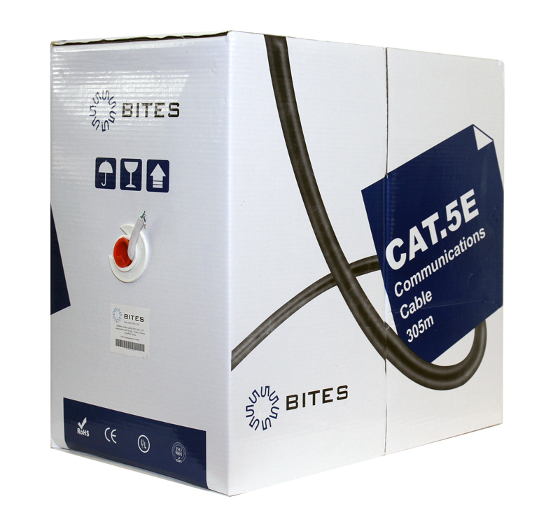 UTP кабель бухта 305м cat.5e 5bites US5505-305A, cерый