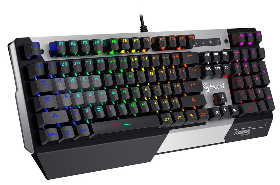 Клавиатура A4Tech Bloody B865N, серый/черный