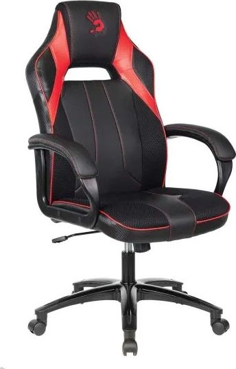 Кресло игровое A4Tech Bloody GC-300, черный-красный