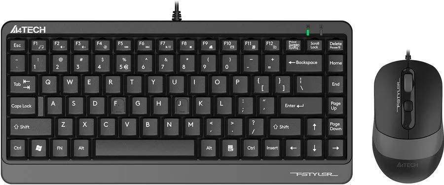 Набор A4Tech Fstyler F1110, черный/серый