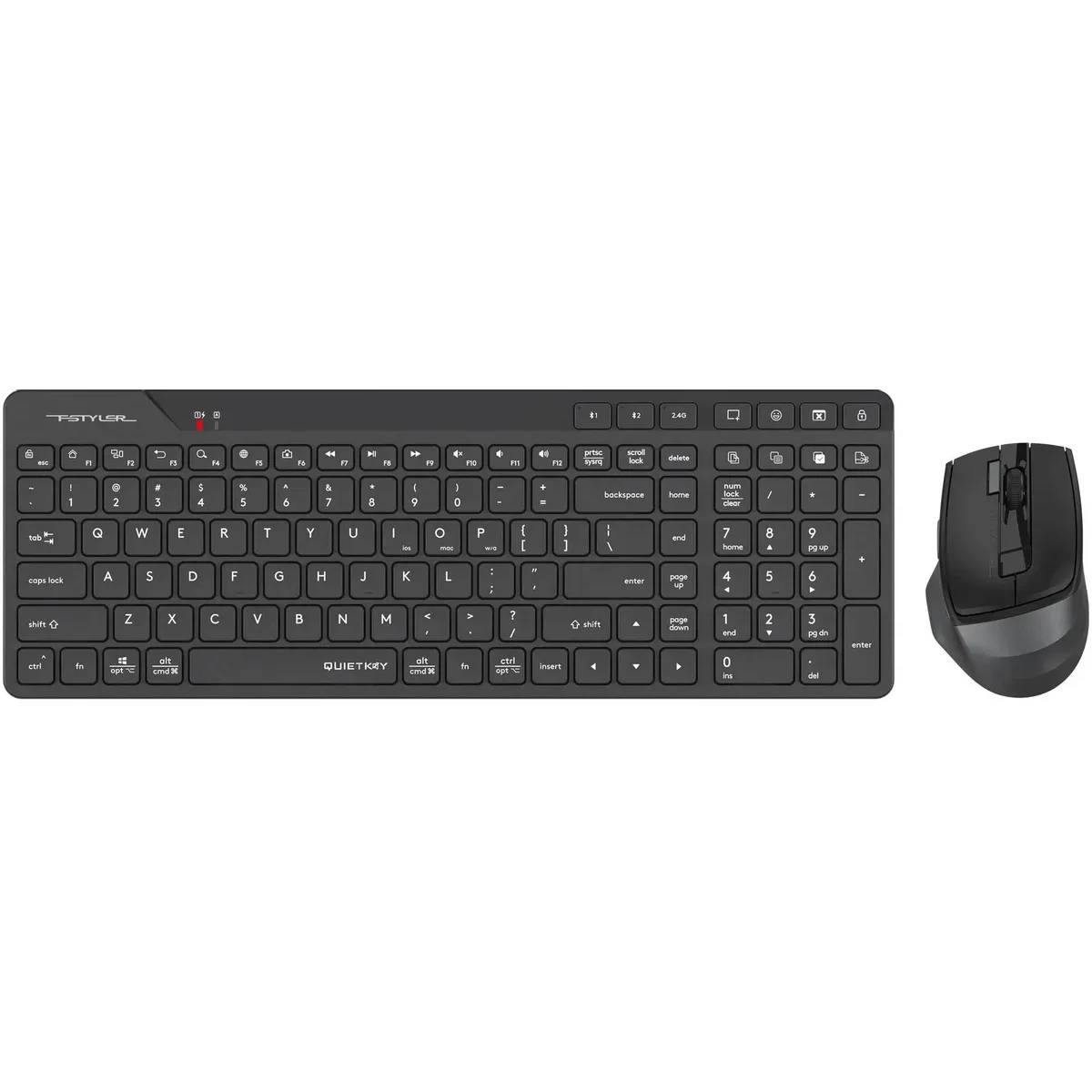 Набор A4Tech Fstyler FB2800C Air2, черный-серый
