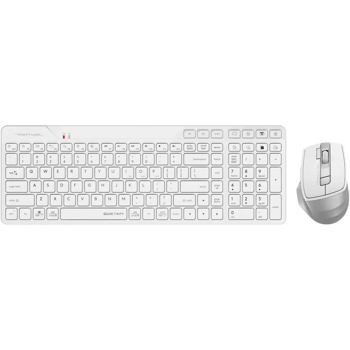 Набор A4Tech Fstyler FB2800C Air2, белый-серый