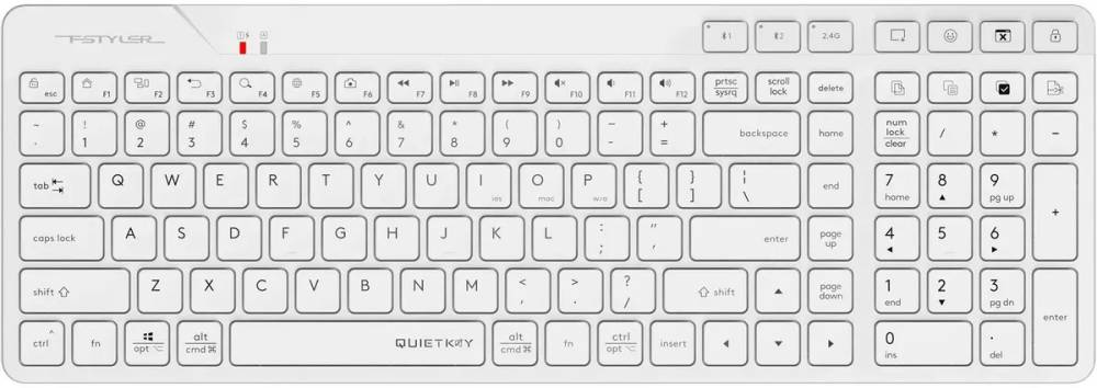 Клавиатура A4Tech Fstyler FBK27C AS, белый