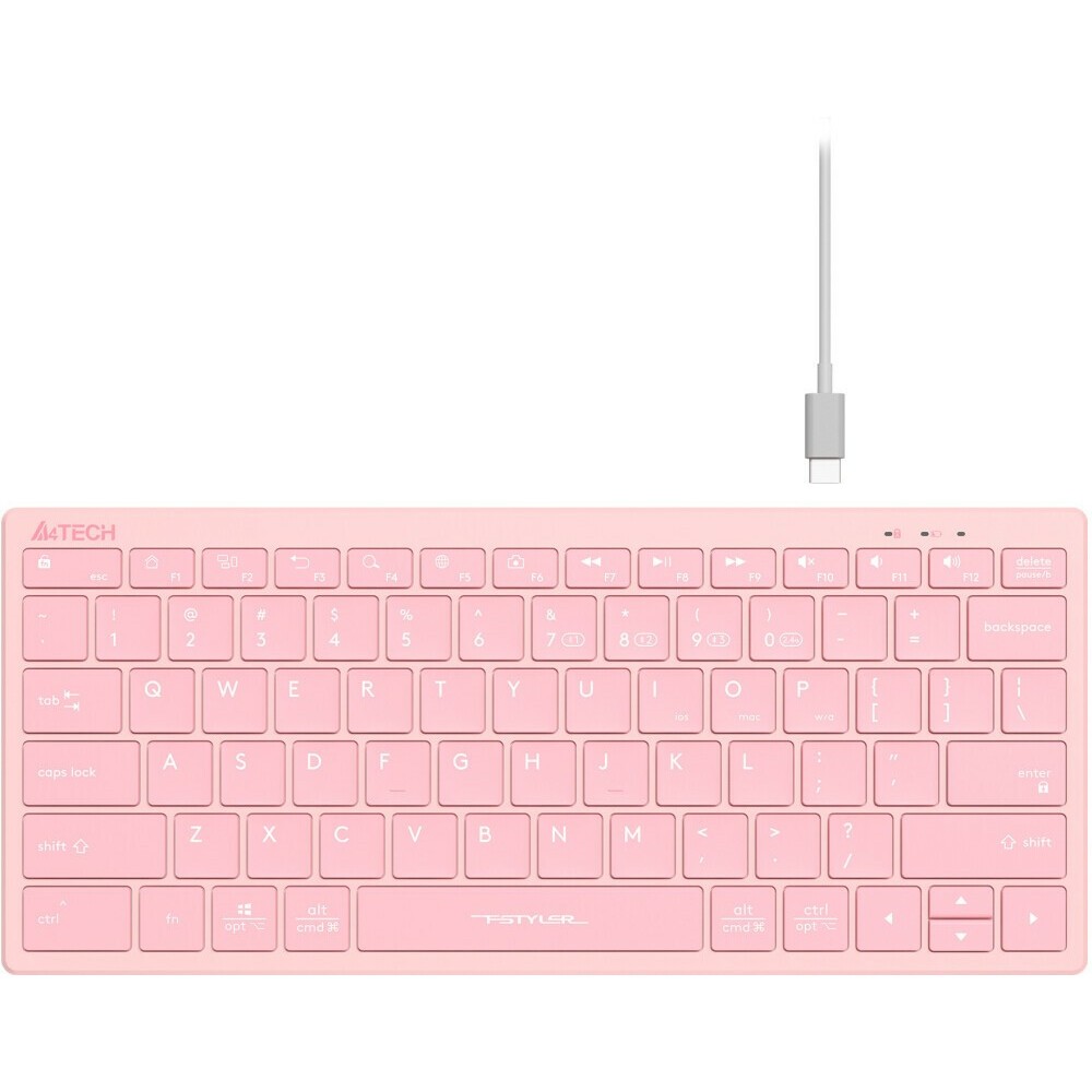 Клавиатура A4Tech FBX51C, розовый