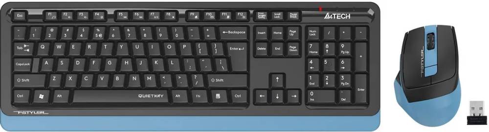 Набор A4Tech Fstyler FGS1035Q, черный/синий