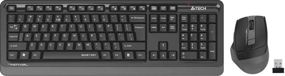 Набор A4Tech Fstyler FGS1035Q, черный/серый