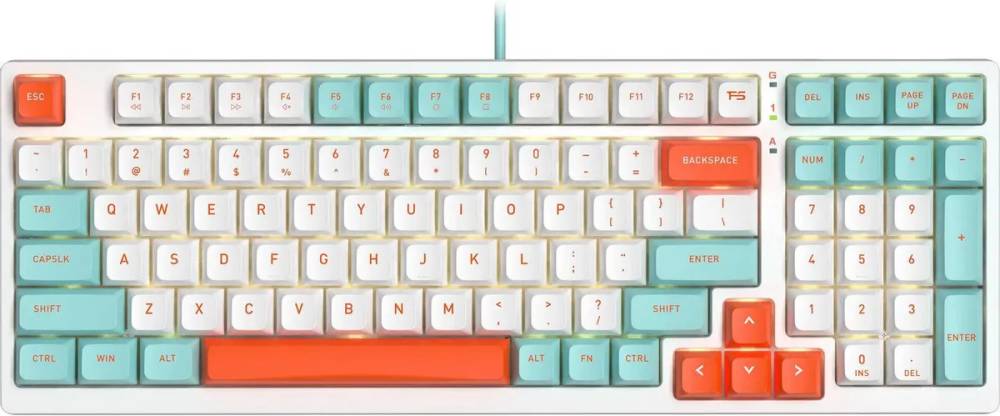 Клавиатура A4Tech Fstyler FS300 Panda Snorklening, белый