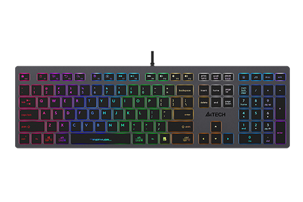 Клавиатура A4Tech Fstyler FX60 Grey/Neon