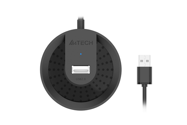 Разветвитель USB2.0 A4Tech HUB-20 Black, 1in - 4out
