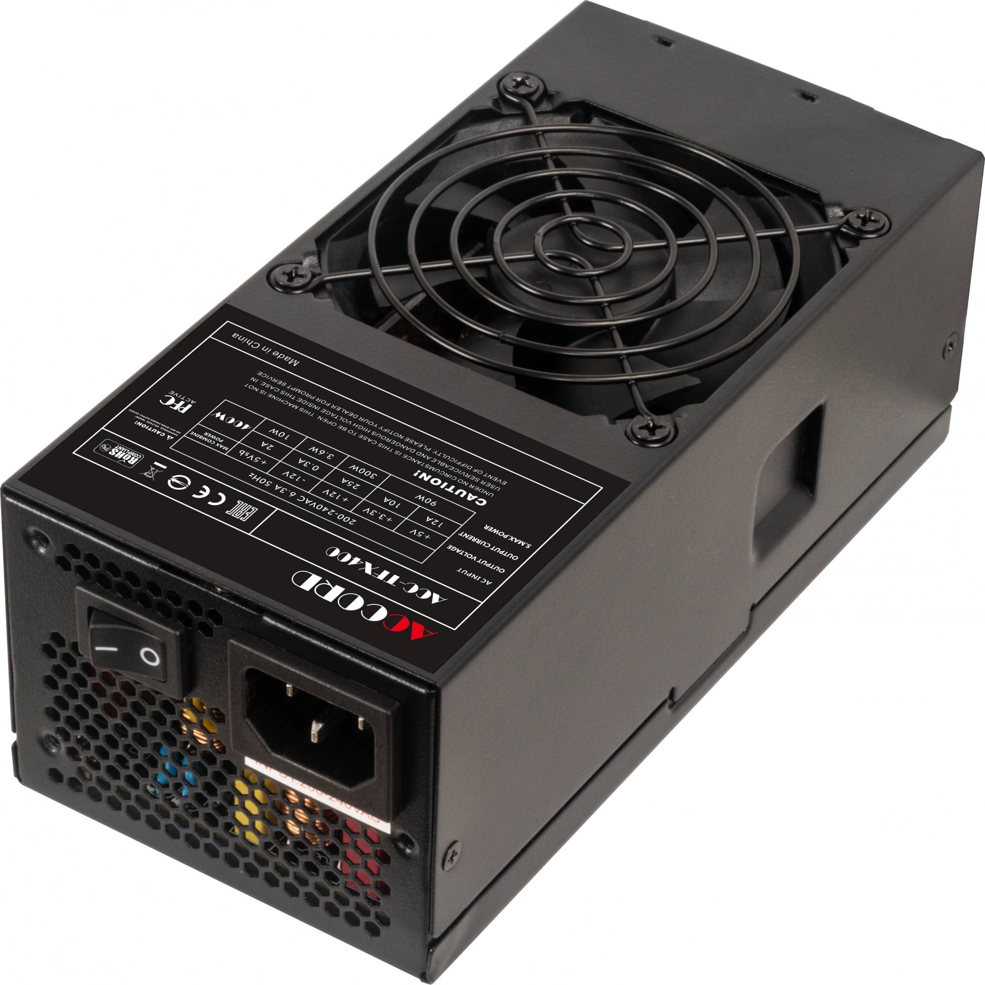 Блок питания 400Вт, Accord ACC-TFX400, APFC, TFX