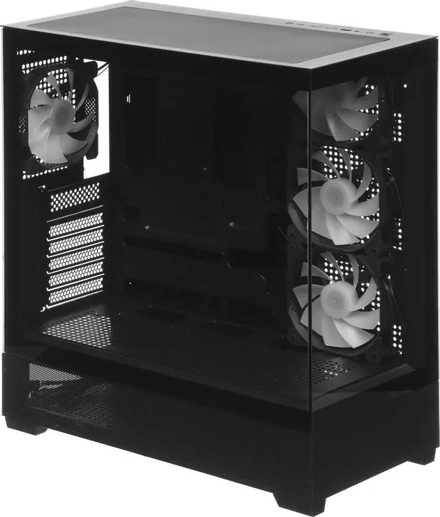 Корпус Accord ACC-ZA11B AR черный, без БП, ATX
