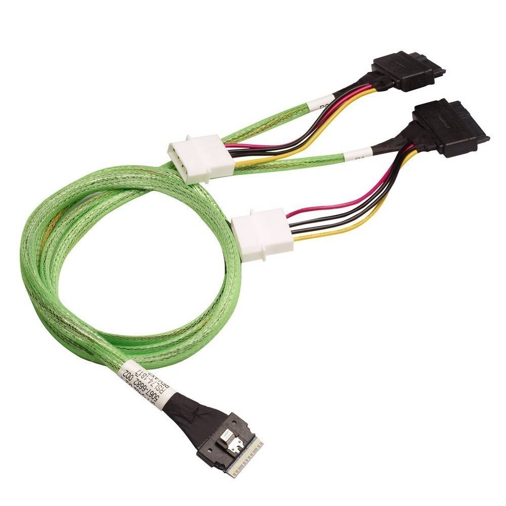 Кабель SFF-8654 - 2xU.2 (SFF-8639), 1м, ACD ACD-60005-MD (analog Broadcom 05-60005-00)