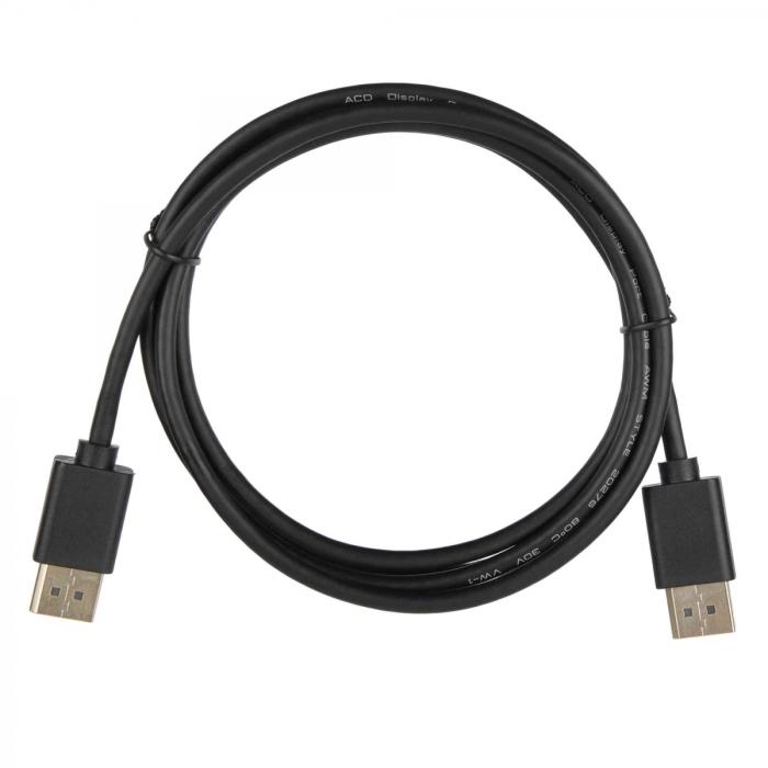 Кабель DP (20M) - DP (20M), 1.8м, ACD ACD-DDPM2-18B, черный