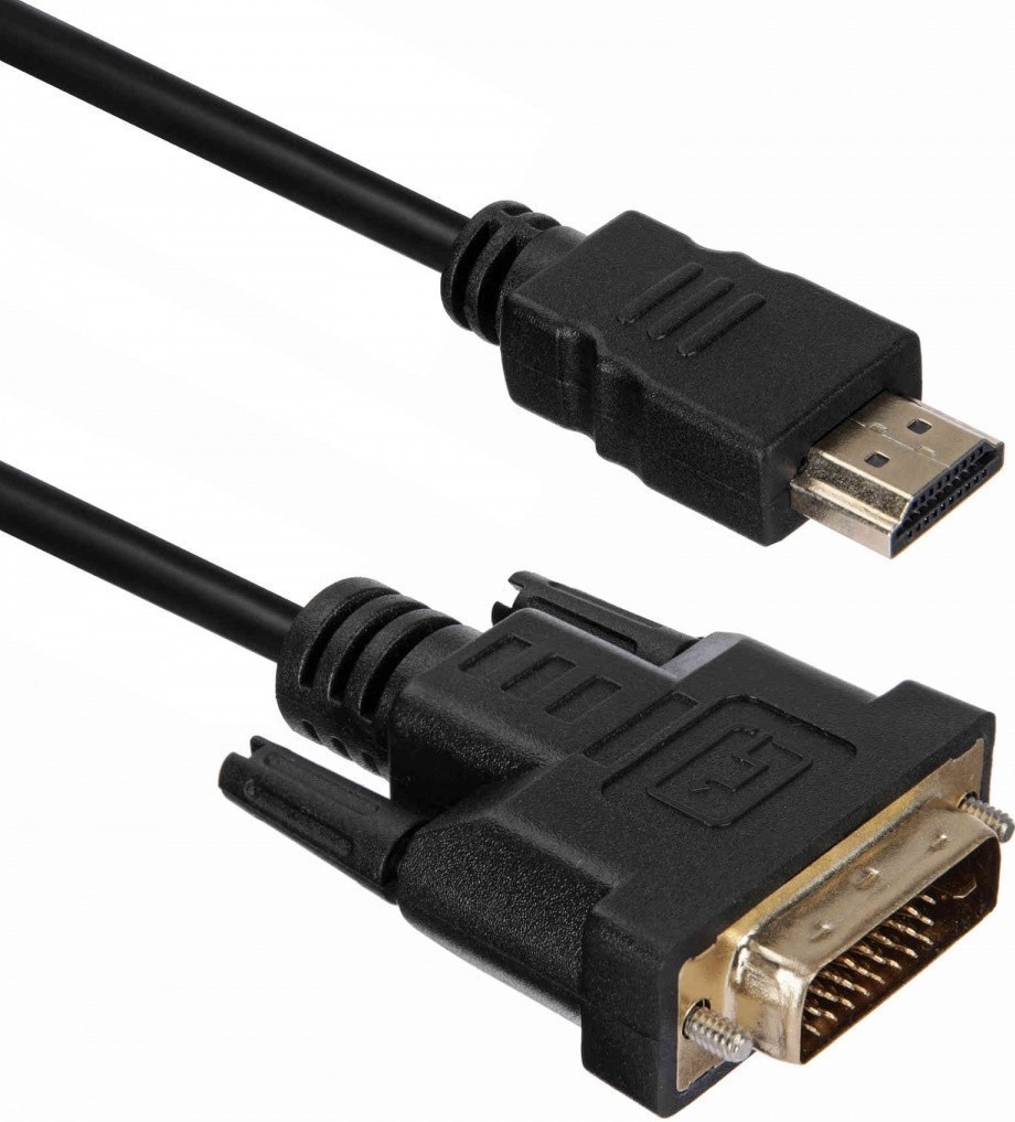 Кабель HDMI (19M) - DVI-D (25M), 3м, ACD ACD-DHDM1-30B, черный