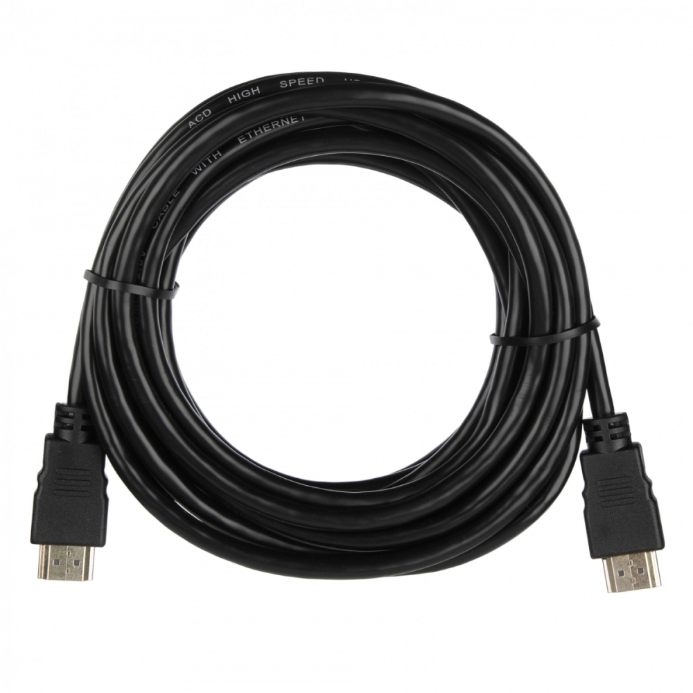 Кабель HDMI (19M) - HDMI (19M), 5м, ACD ACD-DHHM2-50B, черный