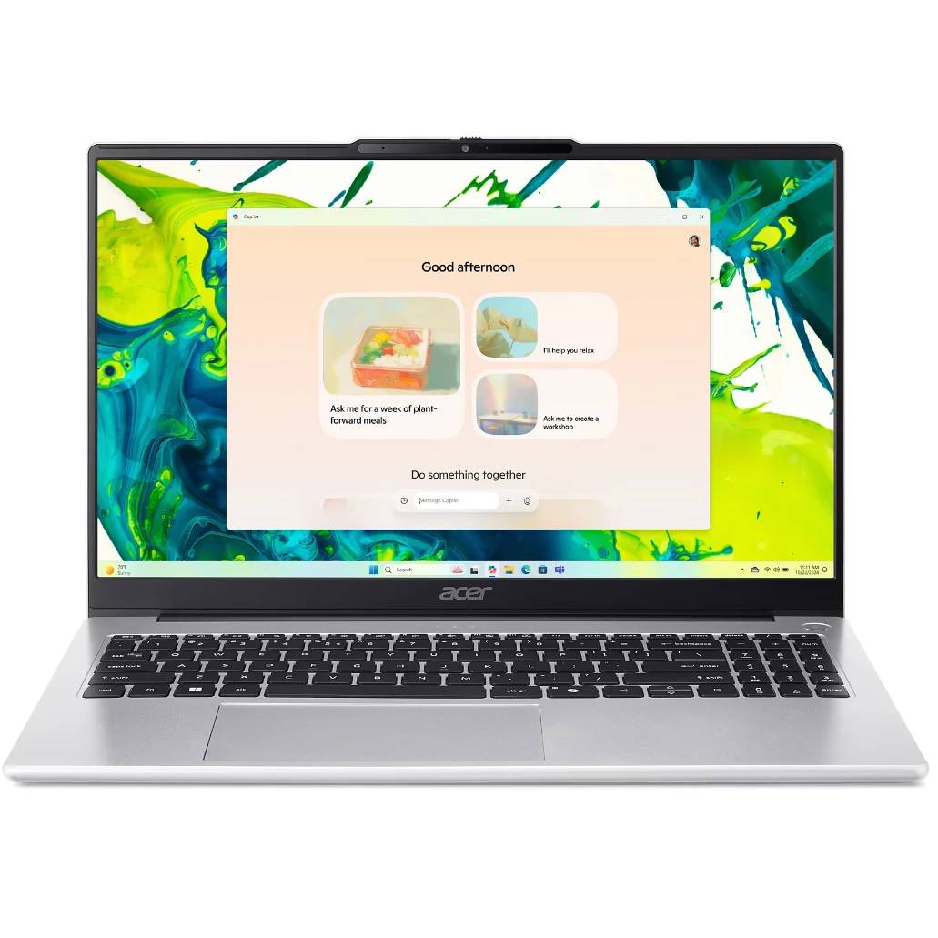 Ноутбук Acer Aspire Lite 15 AL15-44P-R01T, 15.6", Ryzen 5 7430U/ 16Gb/ 512SSD/ Silver (NX.DJZEX.001)
