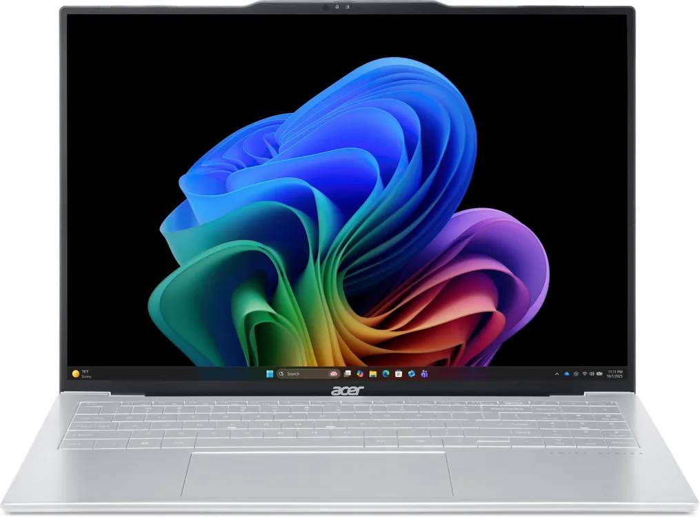 Ноутбук Acer Swift Air 16 SFA16-61M-R88D, 16" OLED, Ryzen AI 7 345/ 16Gb/ 512SSD/ Silver (NX.DJACD.002)