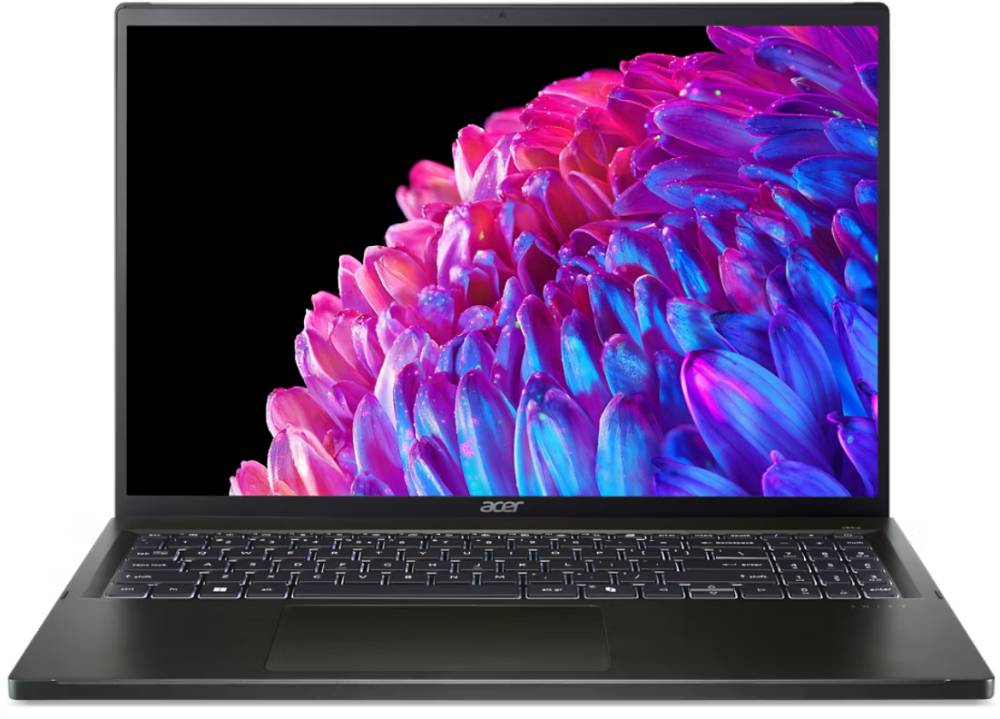 Ноутбук Acer Swift Edge 16 SFE16-44-R2RD, 16" OLED, Ryzen 7 8840U/ 16Gb/ 1TbSSD/ W11/ Black (NX.KTDCD.002)