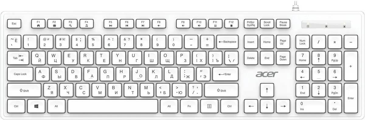 Клавиатура Acer OKW503 ZL.KBD11.00Q, белый