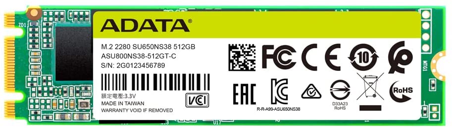 512Gb SSD AData Ultimate SU650 ASU650NS38-512GT-C, (550/510), SATA M.2