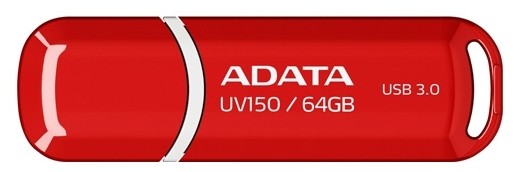 64Gb AData UV150 AUV150-64G-RRD, USB3.0, Red