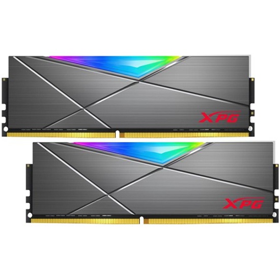 Оперативная память 16Gb AData XPG Spectrix D50 RGB Grey AX4U36008G18I-DT50, DDR IV, PC-28800, 3600MHz, kit 2x8Gb