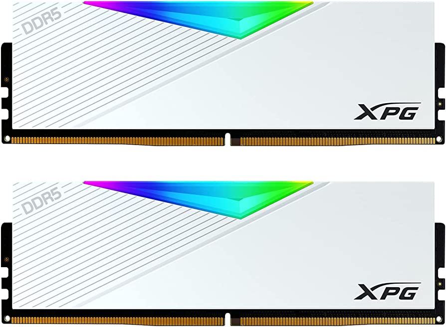 Оперативная память 64Gb AData XPG Lancer RGB White AX5U6000C3032G-DCLARWH, DDR V, PC-48000, 6000MHz, kit 2x32Gb