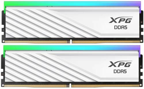 Оперативная память 64Gb AData XPG Lancer Blade RGB White AX5U6000C3032G-DTLABRWH, DDR V, PC-48000, 6000MHz, kit 2x32Gb