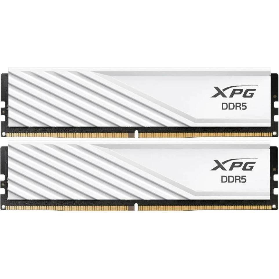 Оперативная память 64Gb AData XPG Lancer Blade White AX5U6000C3032G-DTLABWH, DDR V, PC-48000, 6000MHz, kit 2x32Gb