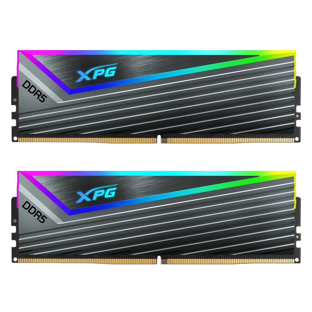 Оперативная память 32Gb AData XPG Caster RGB AX5U6400C3216G-DCCARGY, DDR V, PC-51200, 6400MHz, kit 2x16Gb