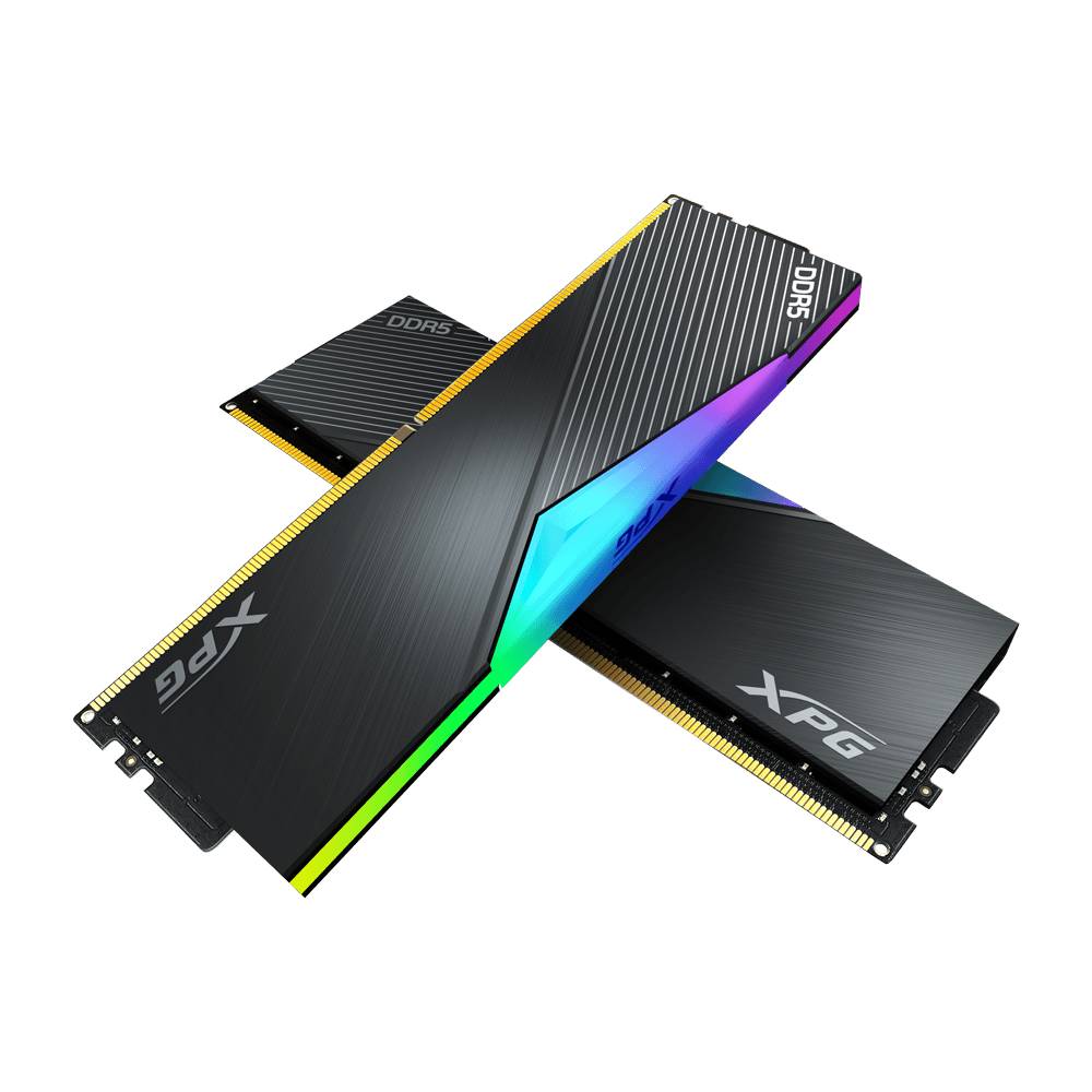 Оперативная память 32Gb AData XPG Lancer RGB Black AX5U6400C3216G-DCLARBK, DDR V, PC-51200, 6400MHz, kit 2x16Gb