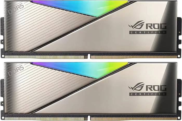 Оперативная память 32Gb AData XPG Lancer RGB Silver AX5U6600C3216G-DCLARROG, DDR V, PC-52800, 6600MHz, kit 2x16Gb