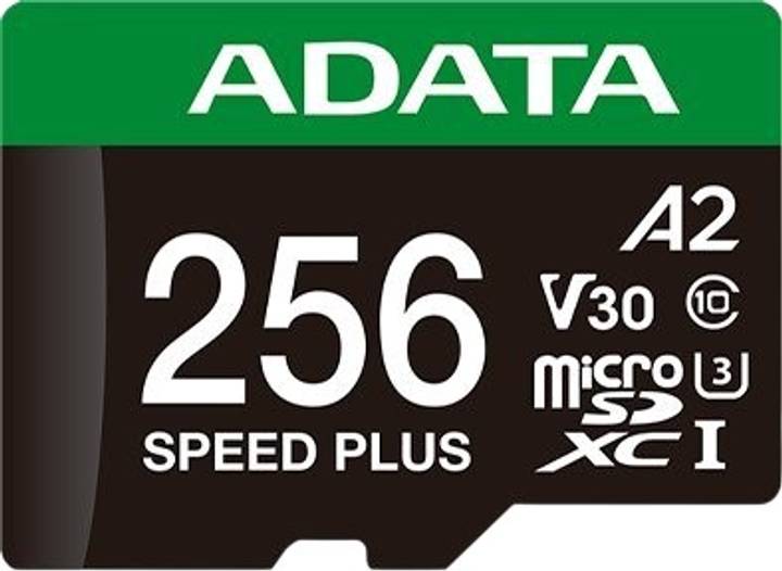 Карта памяти 256Gb AData UD256GUI3V30A2SP-RA1, SD Micro, SDXC Class 10, UHS-I U3, адаптер