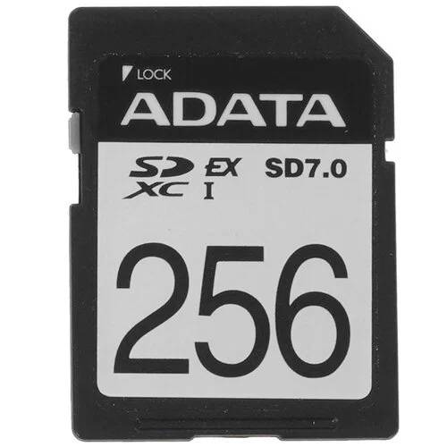 Карта памяти 256Gb AData ASD256GEX3L1-C, SD, SDXC Class 10, UHS-I U3