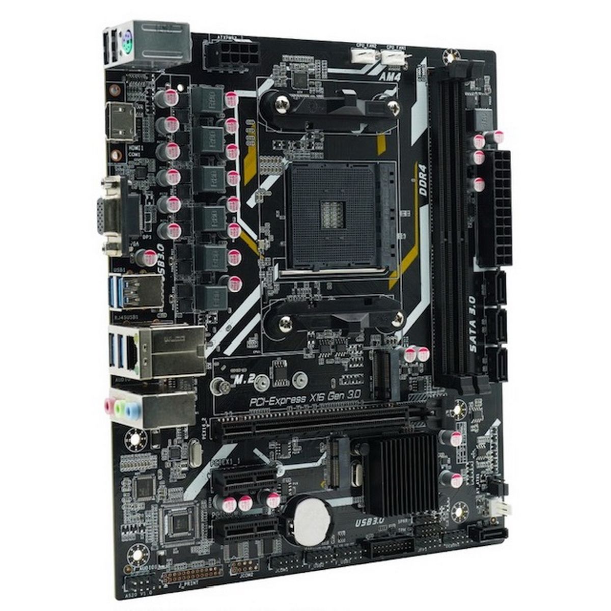Материнская плата AFOX A520D4-MA5-V2, AM4, (VGA, HDMI), 2xDDR IV, mATX