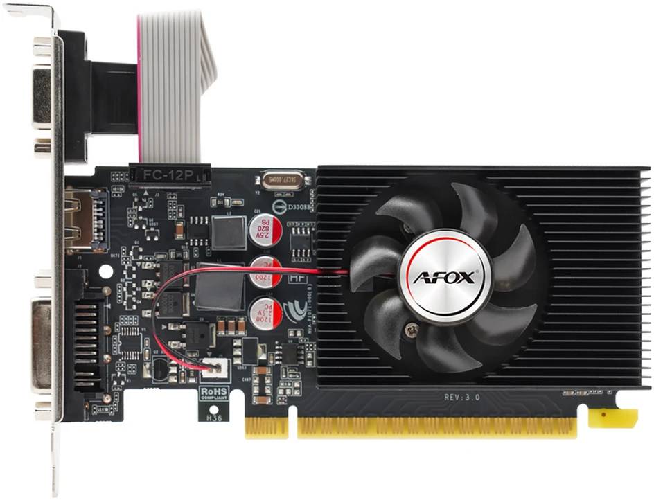 Видеокарта GeForce GT 240, 1Gb DDR3 128bit, AFox AF240-1024D3L2-V3, RTL