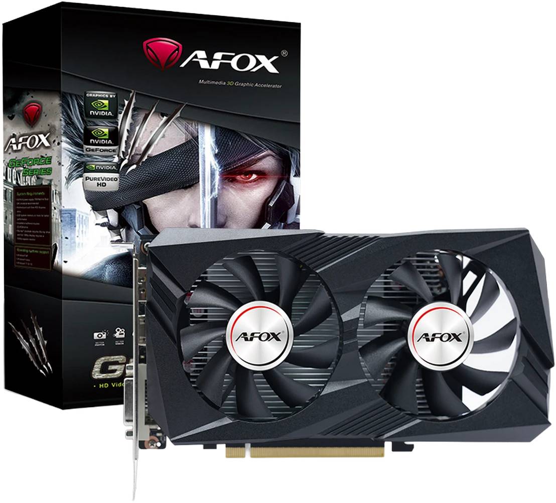 Видеокарта GeForce RTX 3050, 6Gb GDDR6 96bit, AFox AF3050-6GD6H7-V2, RTL