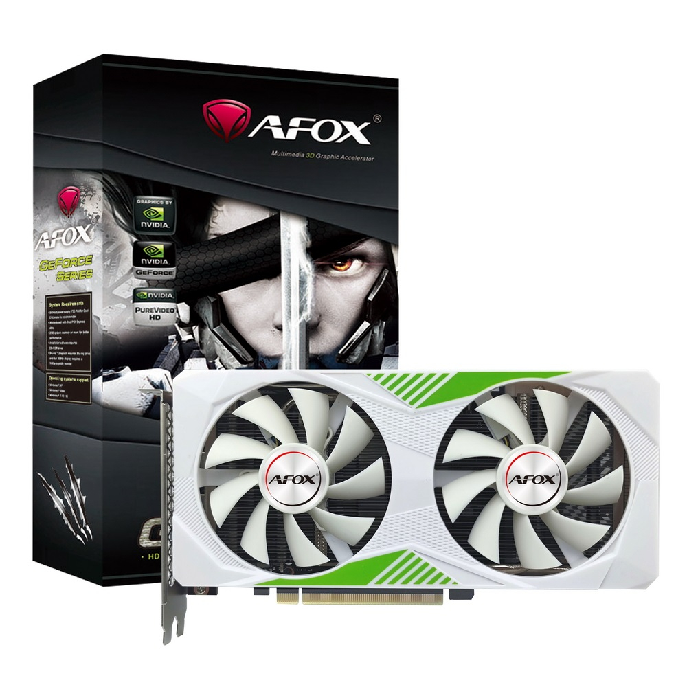 Видеокарта GeForce RTX 3060 Ti, 8Gb GDDR6 256bit, AFox AF3060TI-8192D6H4, RTL