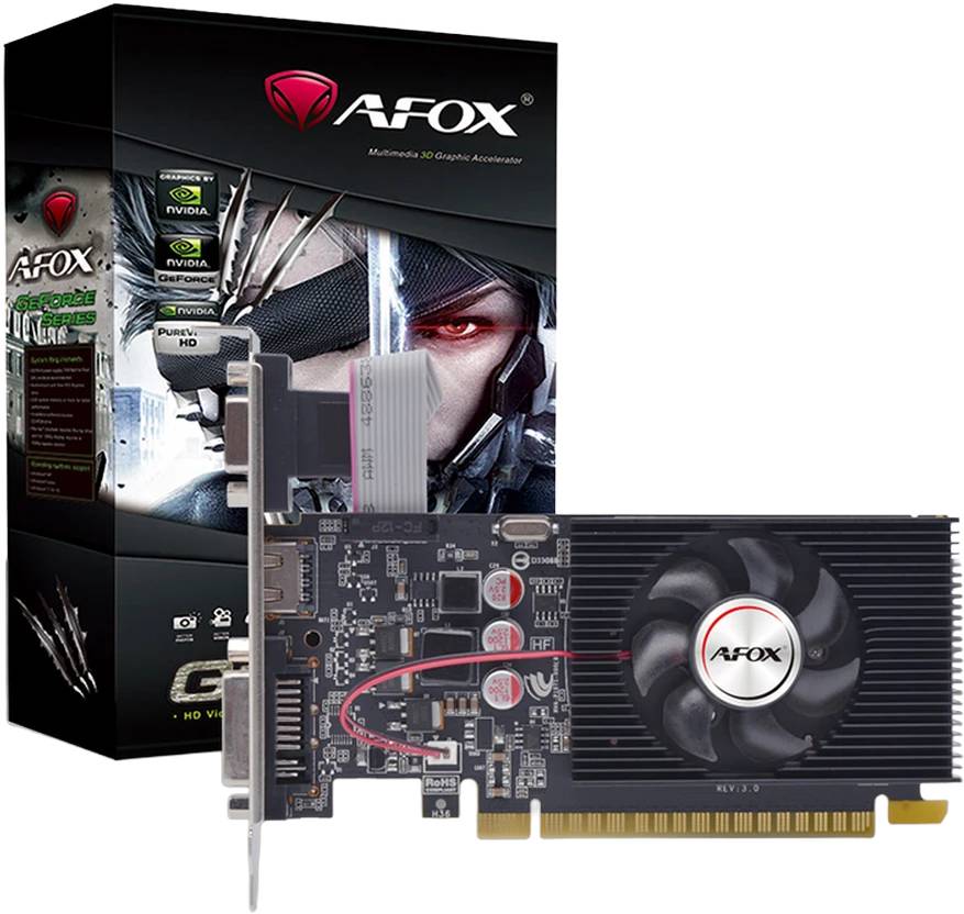 Видеокарта GeForce GT 420, 4Gb DDR3 128bit, Afox AF420-4096D3L2, LP, RTL