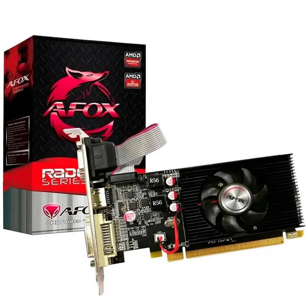 Видеокарта Radeon R5 220, 2Gb GDDR3 64bit, AFox AFR5220-2048D3L5, RTL