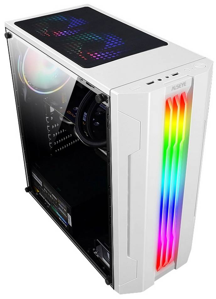 Корпус Alseye Auro 3.0-W White, без БП, ATX