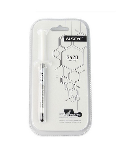 Термопаста ALSEYE S420, 1.36Вт/м*К, 1г